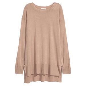 H&M- Beige Fine Knit Sweater